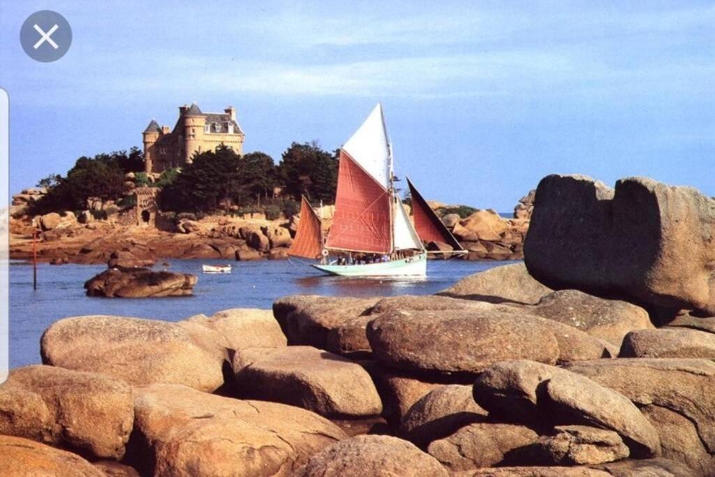 Appartement Plage De Trestraou Perros-Guirec Buitenkant foto